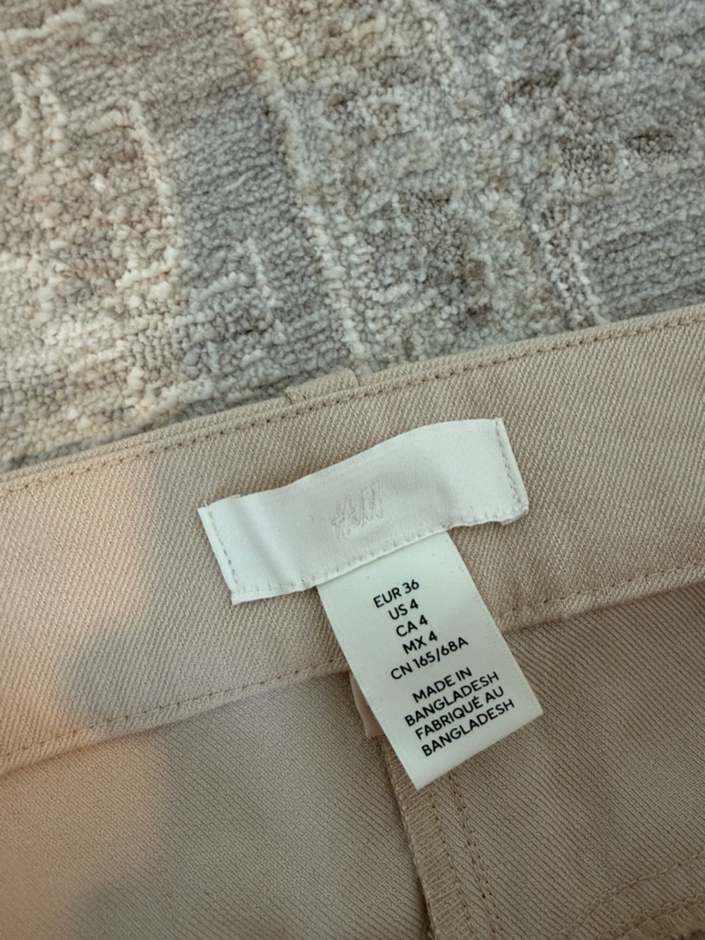 H&M Beige Wide Leg Trousers - Picture 2 of 2